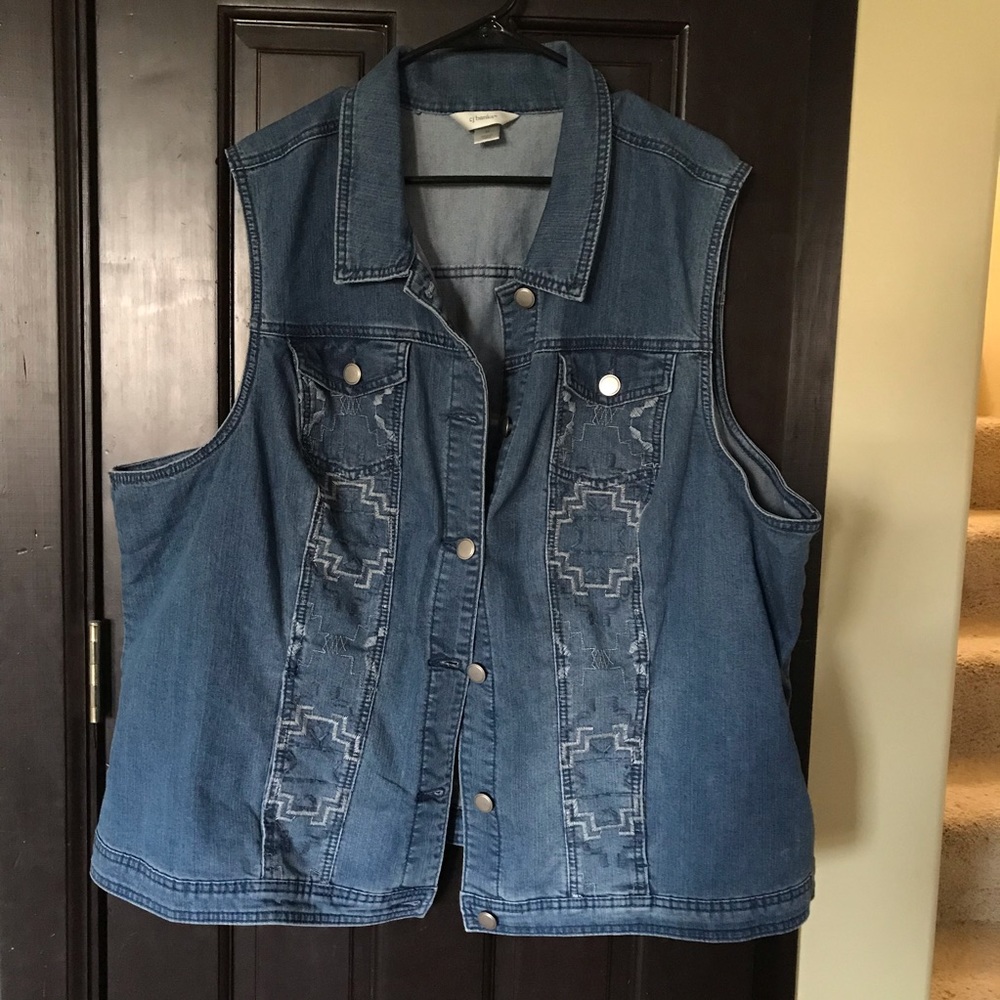 - CJ Banks denim vest